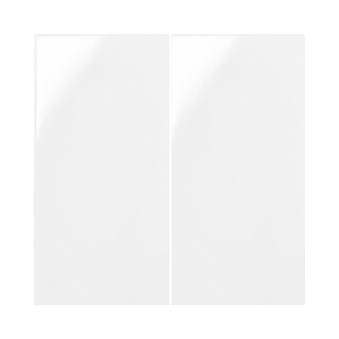 AL Super White Plain Pooja Room Tiles - My Home Studio